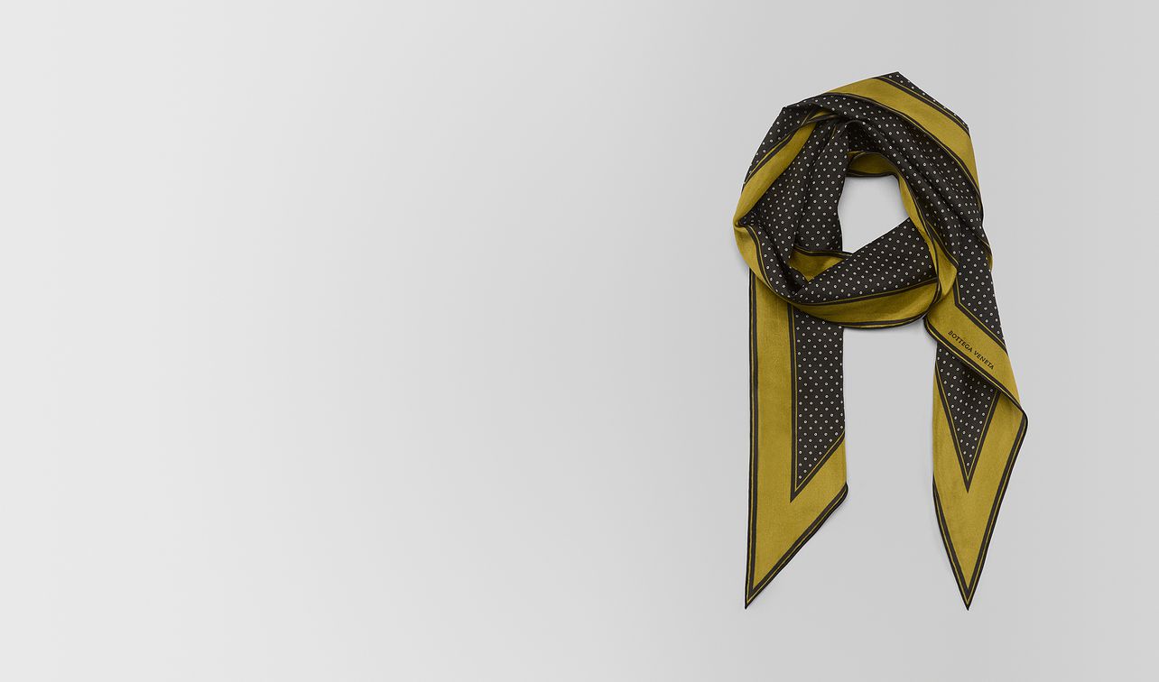 chamomile nero silk scarf landing