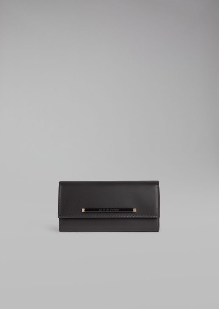 Billetera con cremallera de piel Billetera con cremallera de piel