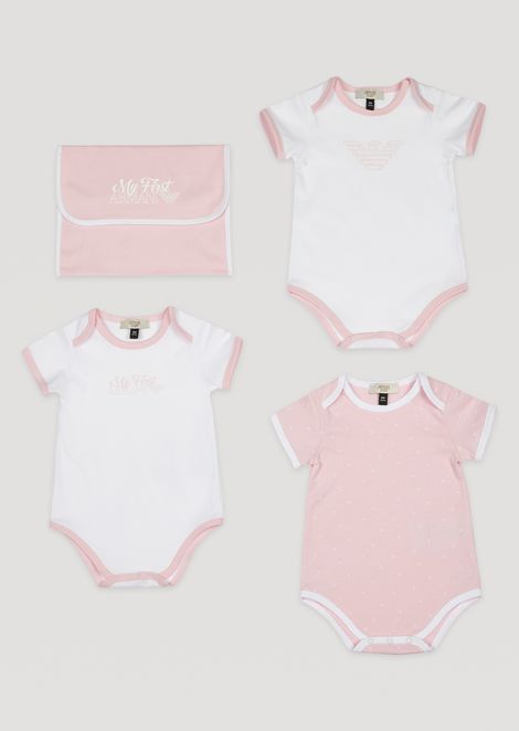 Baby Gift Set With Branded Case Unisex Armani Junior