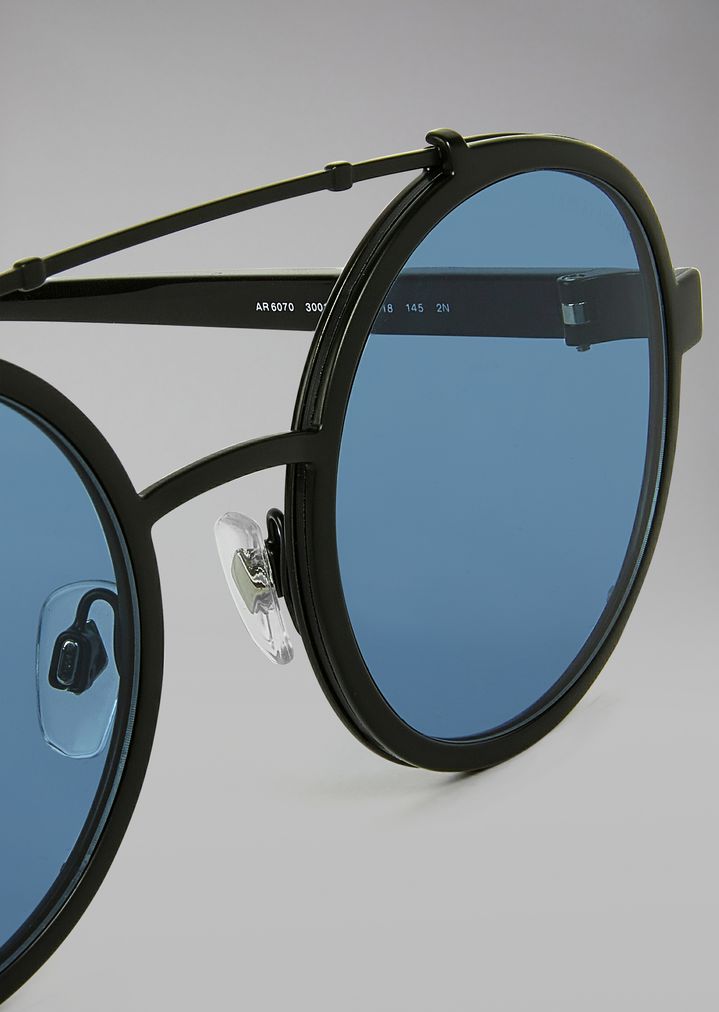 armani round glasses