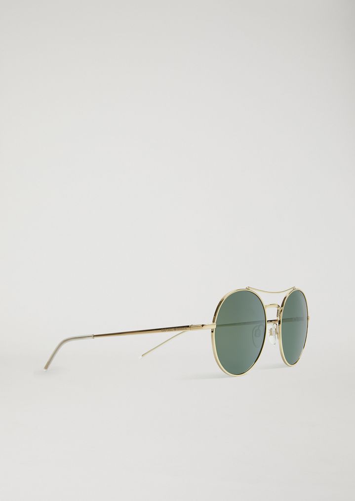 Metals Sunglasses With Arched Bridge 