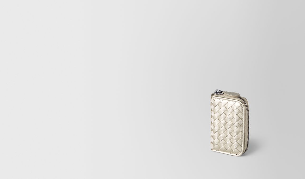 platino intrecciato gros grain coin purse landing