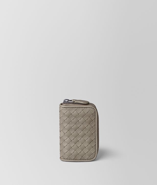 BOTTEGA VENETA DARK CEMENT INTRECCIATO VN COIN PURSE Small Wallet Man fp