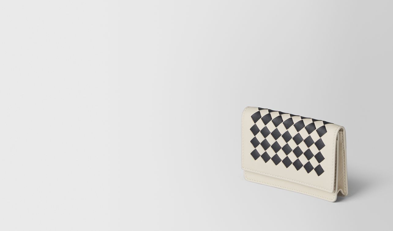 mist/nero intrecciato checker card case landing