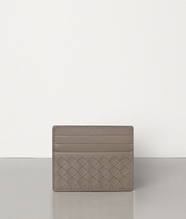 BOTTEGA VENETA LIMESTONE INTRECCIATO NAPPA CARD CASE Card Case E fp