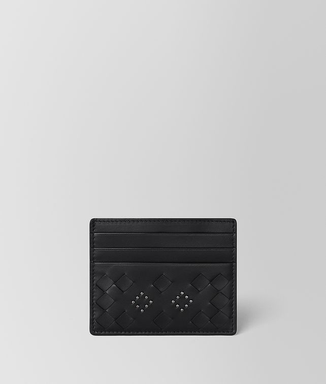 BOTTEGA VENETA NERO NAPPA MICROSTUDS CARD CASE Card Case E fp