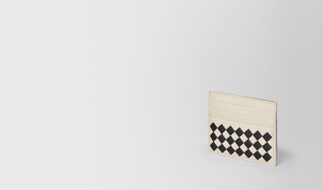 mist/nero intrecciato checker card case landing