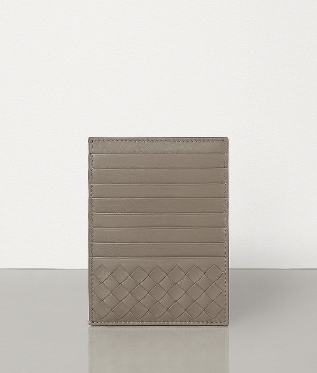 BOTTEGA VENETA LIMESTONE INTRECCIATO NAPPA CARD CASE Card Case E fp