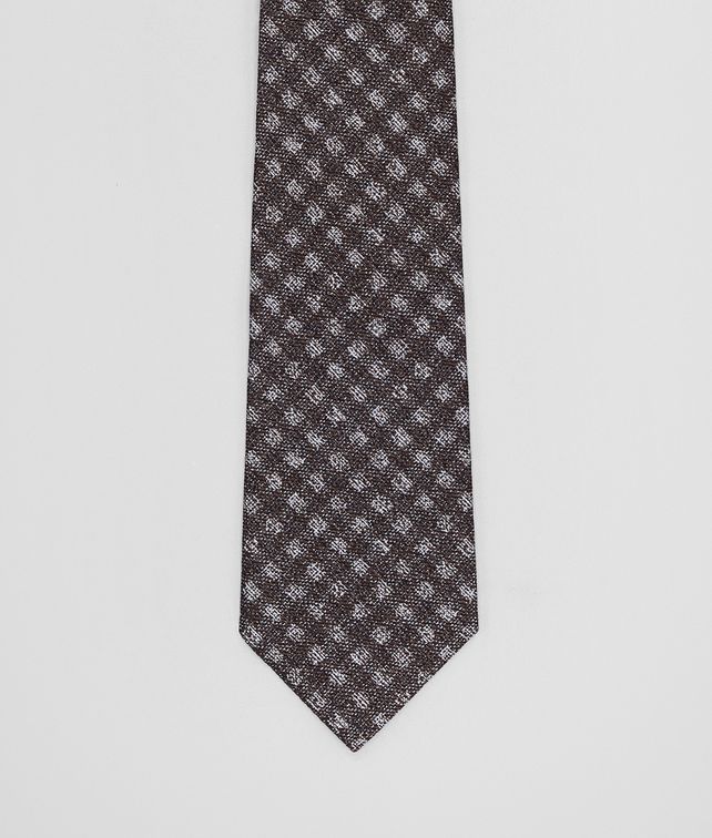 BOTTEGA VENETA FLANNER/DARK GREY SILK TIE Tie Man fp