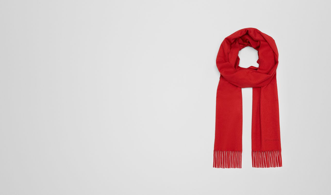 red cashmere scarf landing