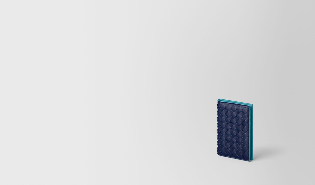 atlantic intrecciato vn/aqua nappa card case landing