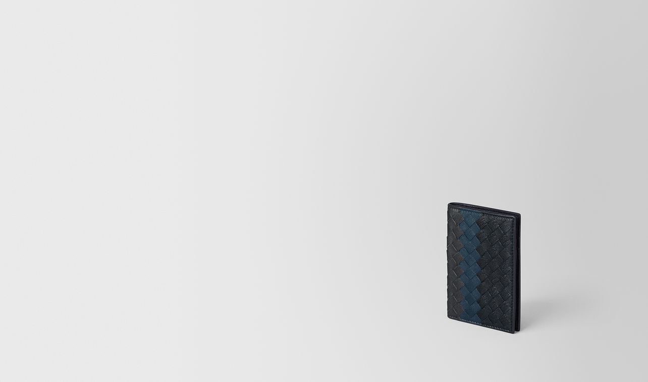 multicolor intrecciato club lamb card case landing