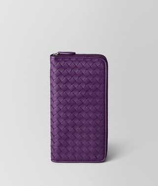 MONALISA INTRECCIATO NAPPA ZIP AROUND WALLET