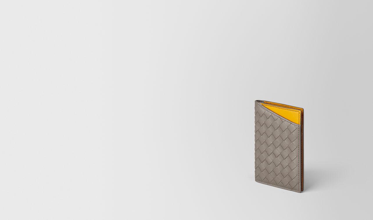 steel/sunset intrecciato nappa card case landing
