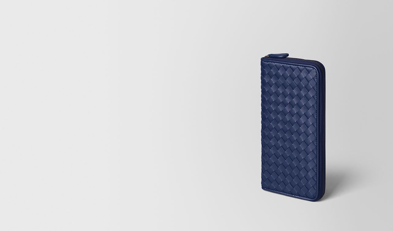 atlantic intrecciato nappa zip around wallet landing