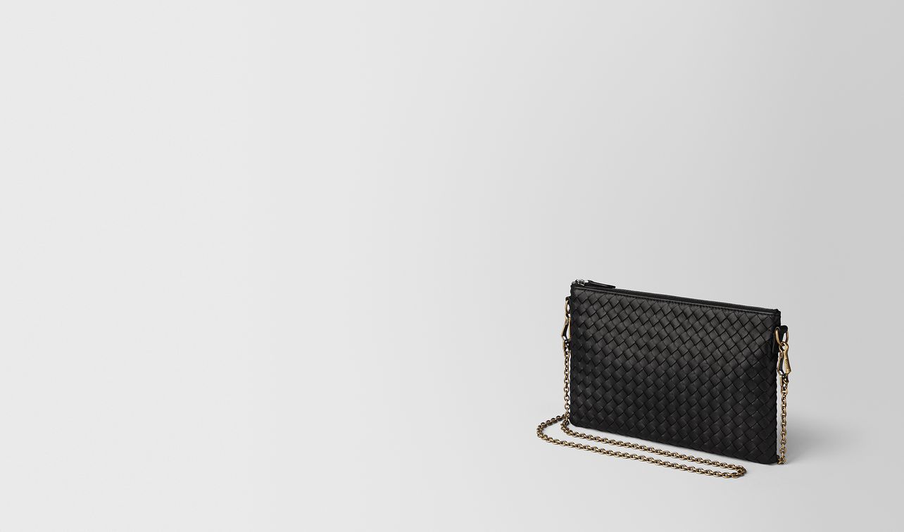 nero intrecciato nappa biletto chain landing