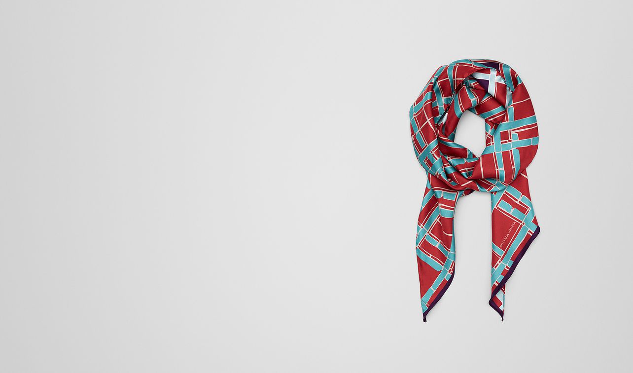 sky blue silk scarf landing