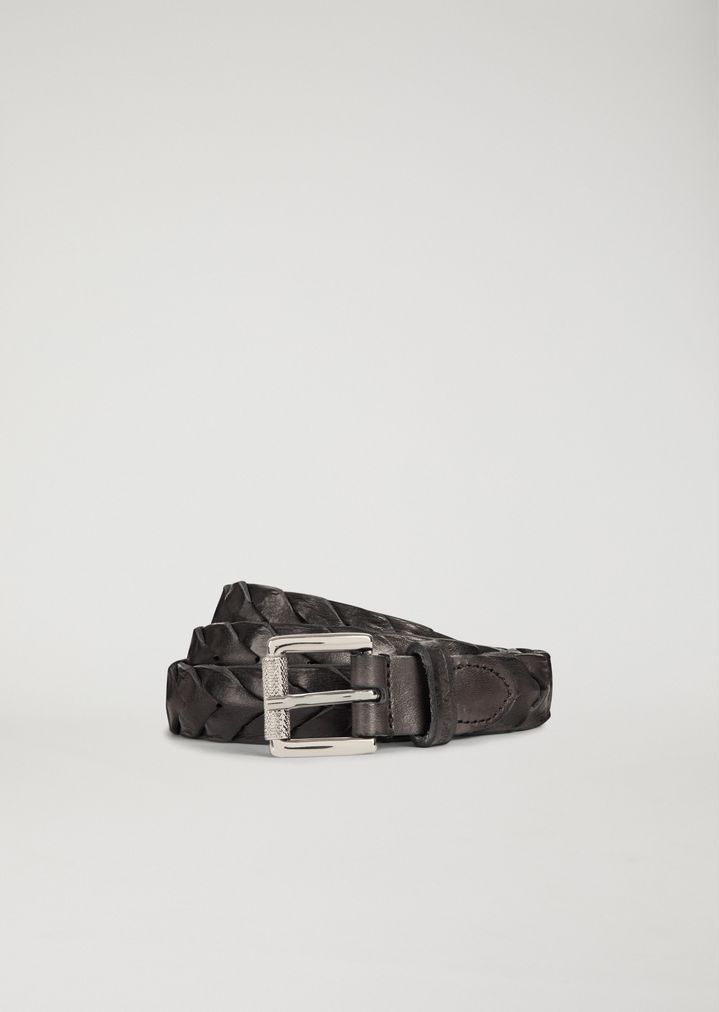 giorgio armani men's leather belt