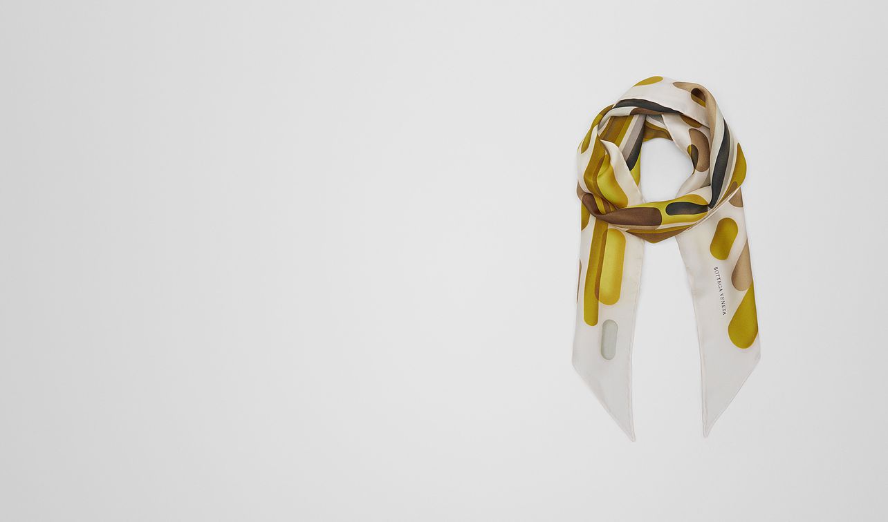 green silk scarf landing