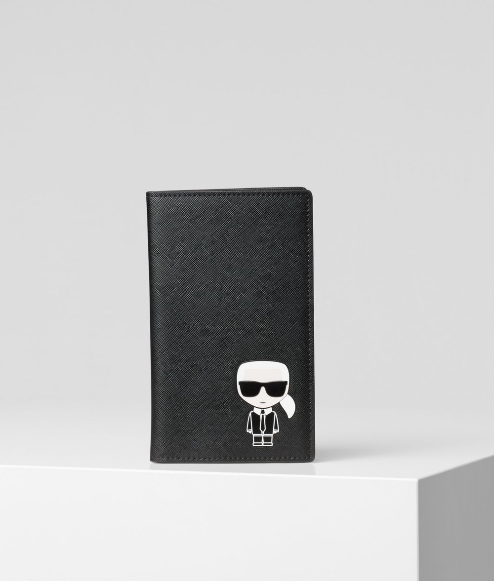 KARL LAGERFELD K/Ikonik Travel Wallet Cardholder Woman f