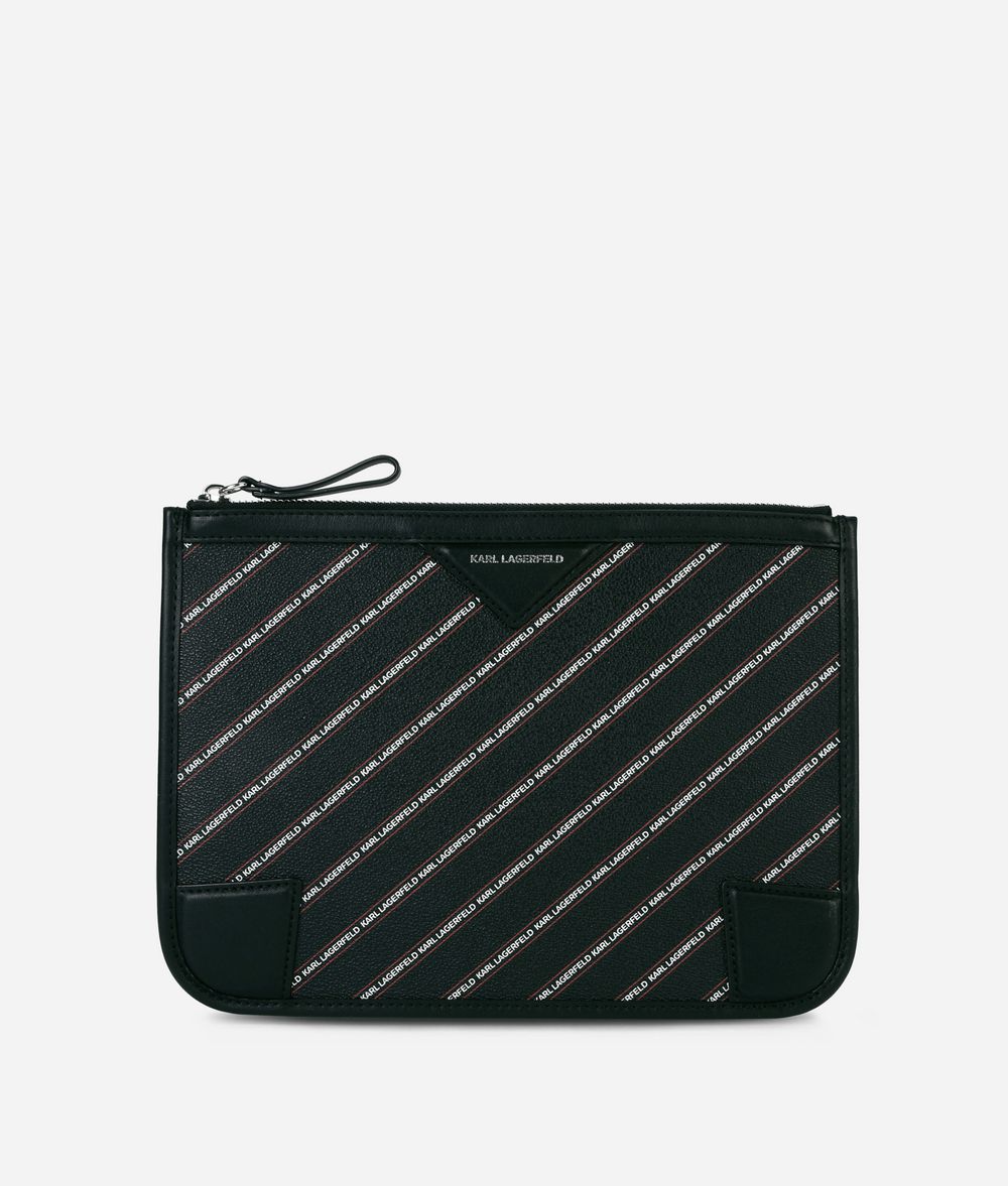 KARL LAGERFELD Маленькая сумочка-конверт с логотипом K/Stripe Минодьер Для Женщин f