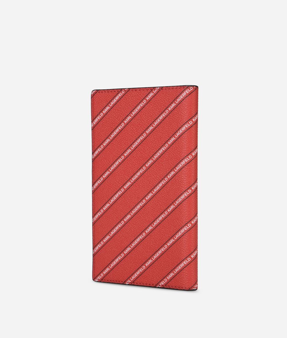 KARL LAGERFELD K/Stripe Logo Travel Wallet Wallet Woman d