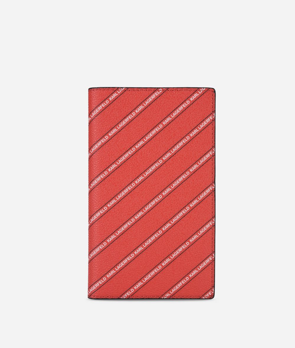 KARL LAGERFELD K/Stripe Logo Travel Wallet Wallet Woman f