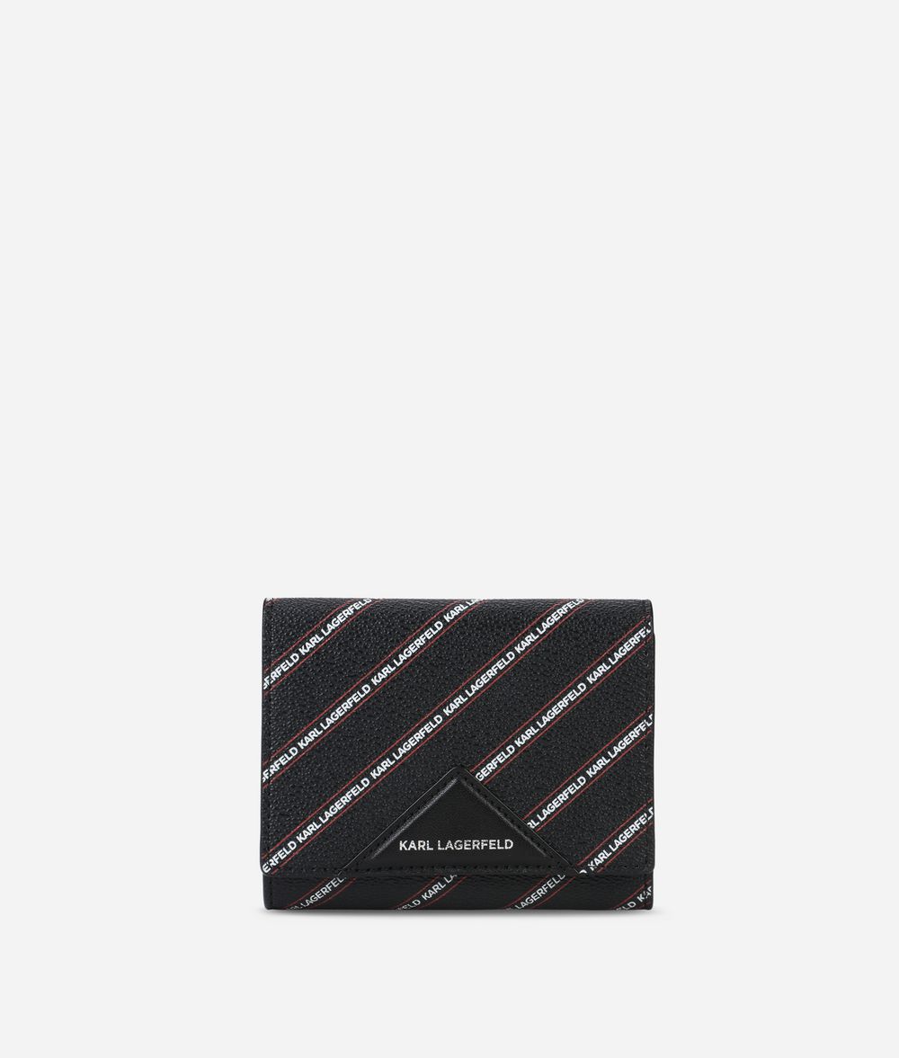 KARL LAGERFELD K/Stripe Logo Medium Wallet Wallet Woman f