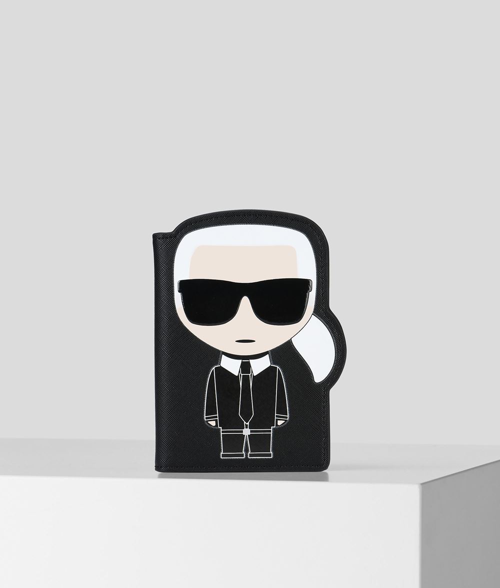 KARL LAGERFELD K/Ikonik Passport Holder Cardholder Woman f