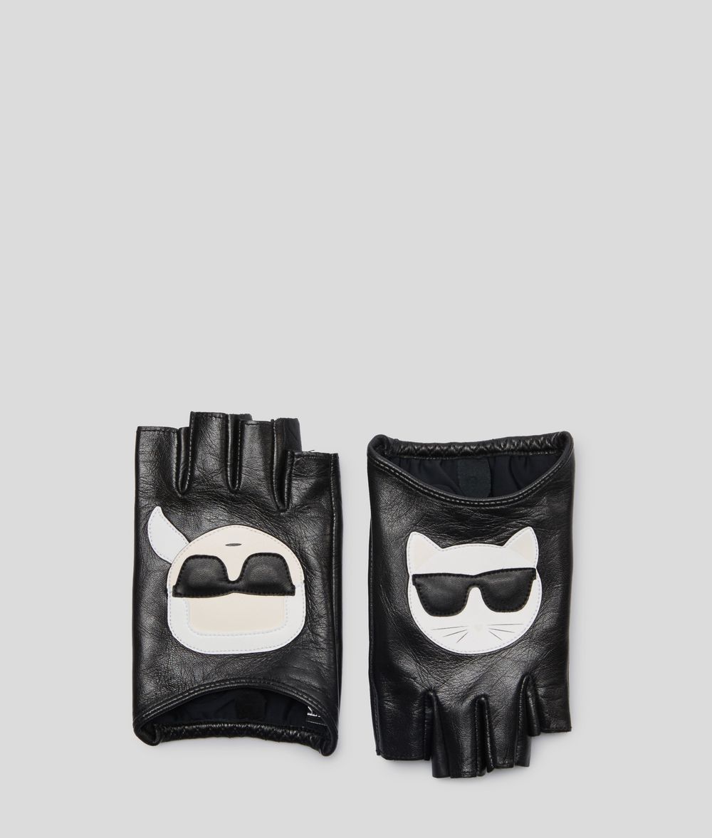 KARL LAGERFELD K/Ikonik Leather Gloves Glove Woman d