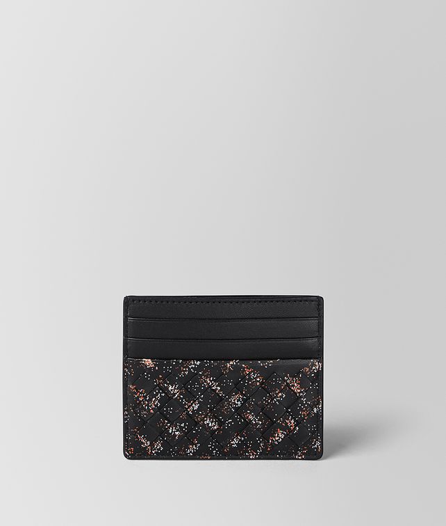 BOTTEGA VENETA ÉTUI POUR CARTES EN CUIR INTRECCIATO MULTICOLOR ORNÉ DE MICRO-POIS Étuis pour cartes Homme fp