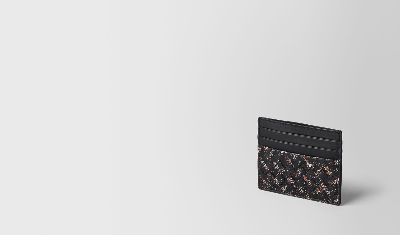 multicolor intrecciato microdots card case landing