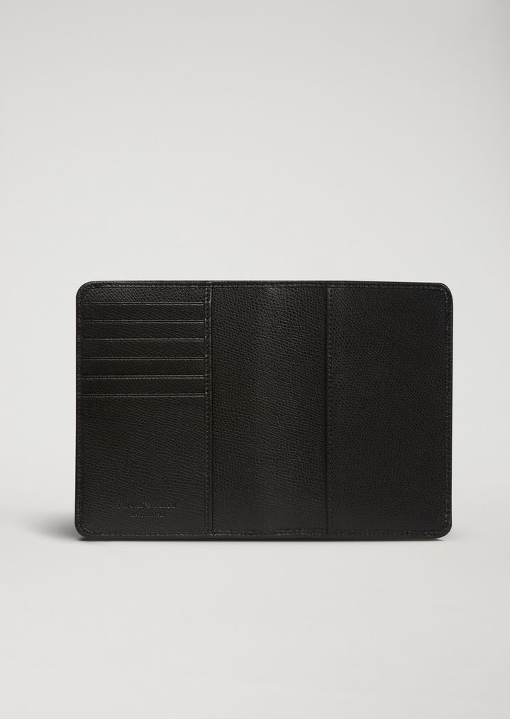 boarded leather passport holder 