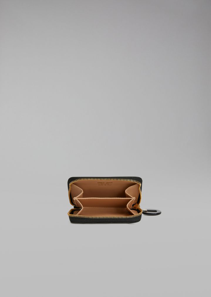 Monedero de piel y charol Monedero de piel y charol