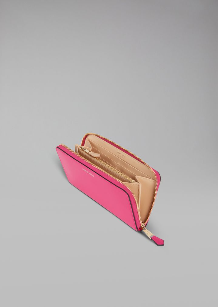 Cartera de piel lisa Cartera de piel lisa