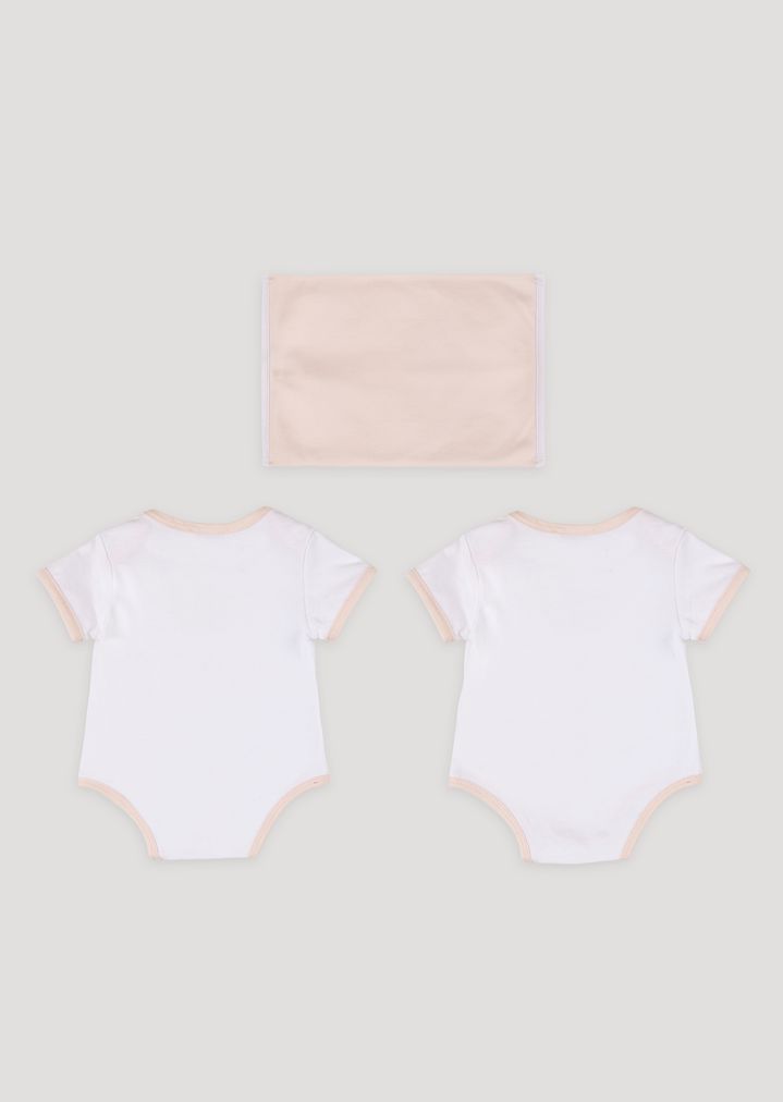 Conjunto de regalo para bebé con dos bodis My First Armani Conjunto de regalo para bebé con dos bodis My First Armani