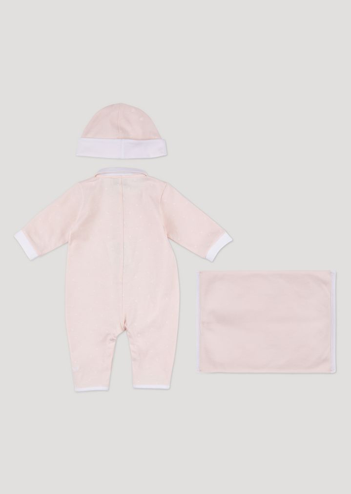 Set de regalo pelele y gorro con logotipo Set de regalo pelele y gorro con logotipo