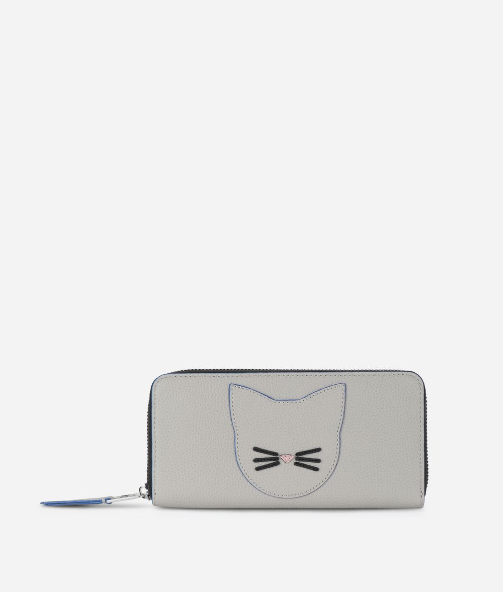 KARL LAGERFELD K/Karry All portefeuille zippé en cuir Portefeuille Femme f