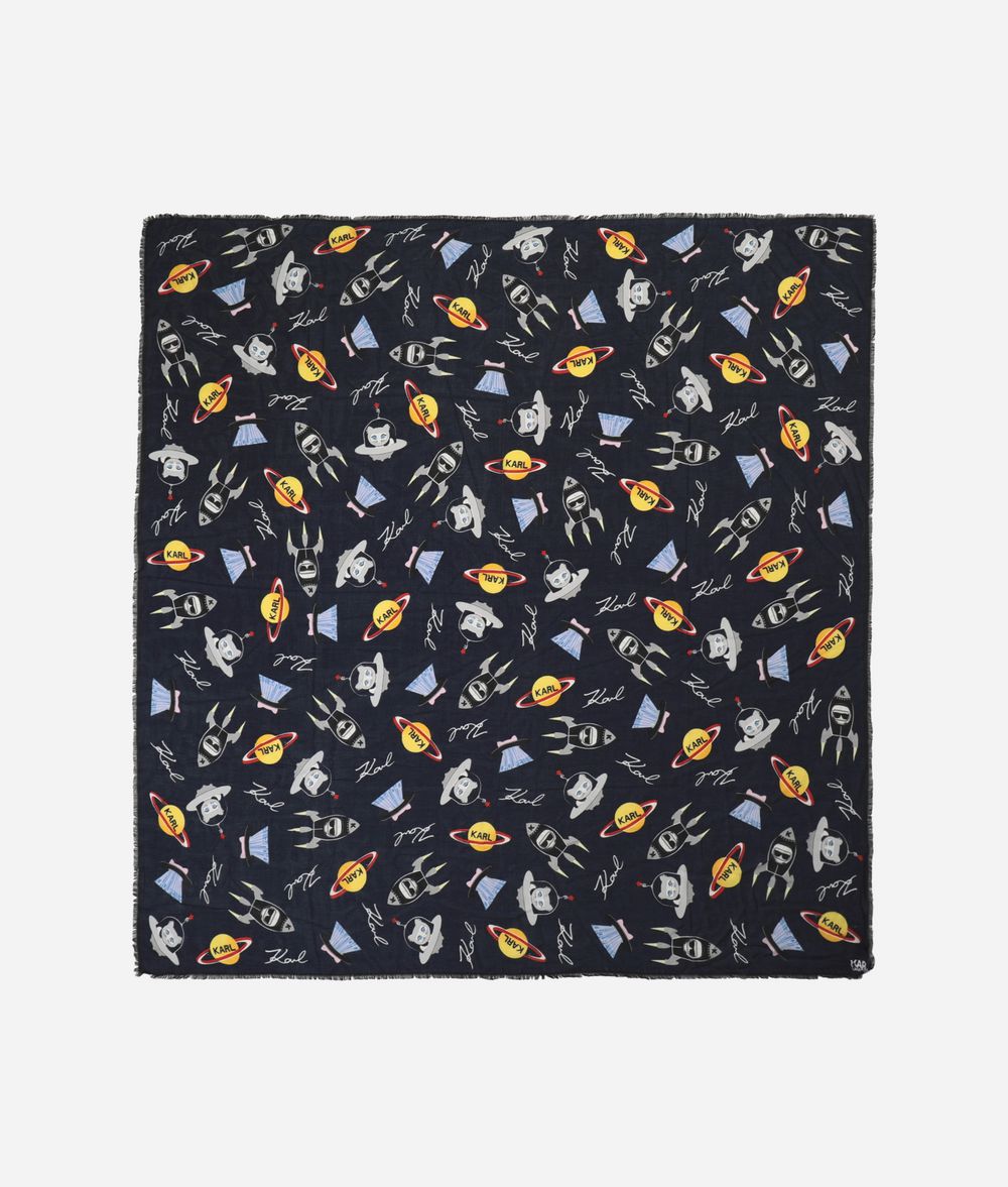 KARL LAGERFELD Karl Space Scarf Scarf Woman f