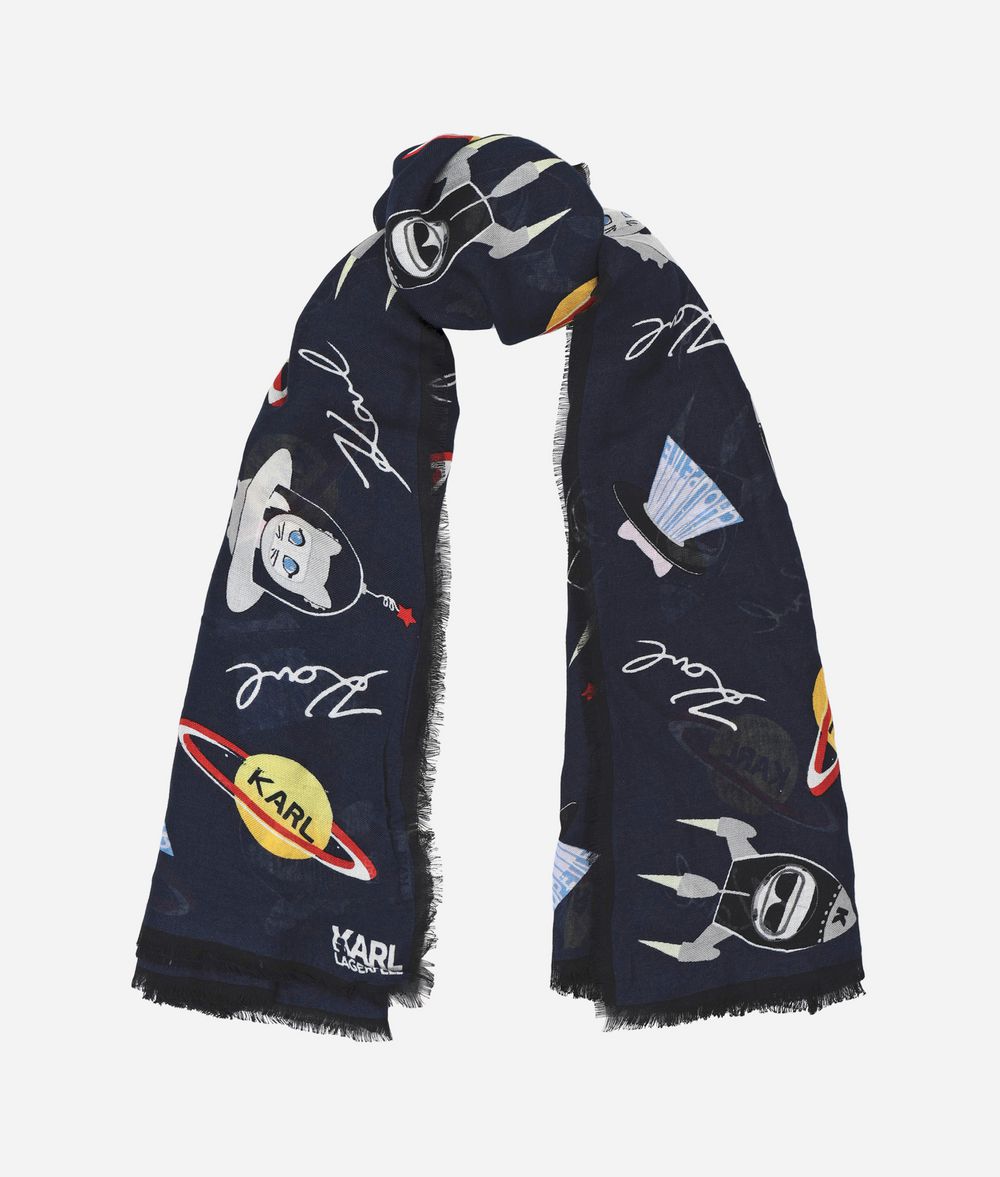 KARL LAGERFELD Karl Space Scarf Scarf Woman r