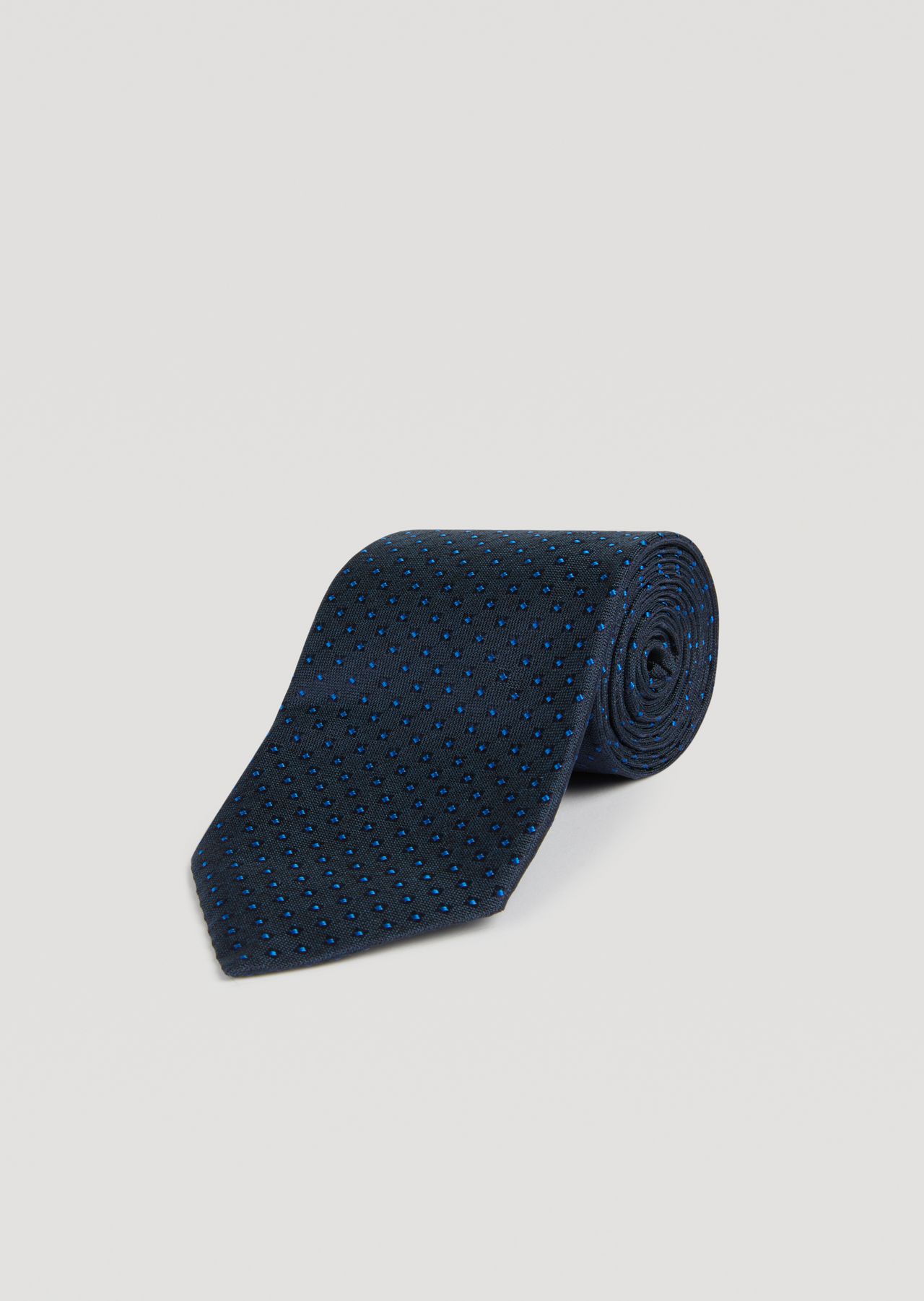 Pure silk tie with jacquard motif | Man | Emporio Armani