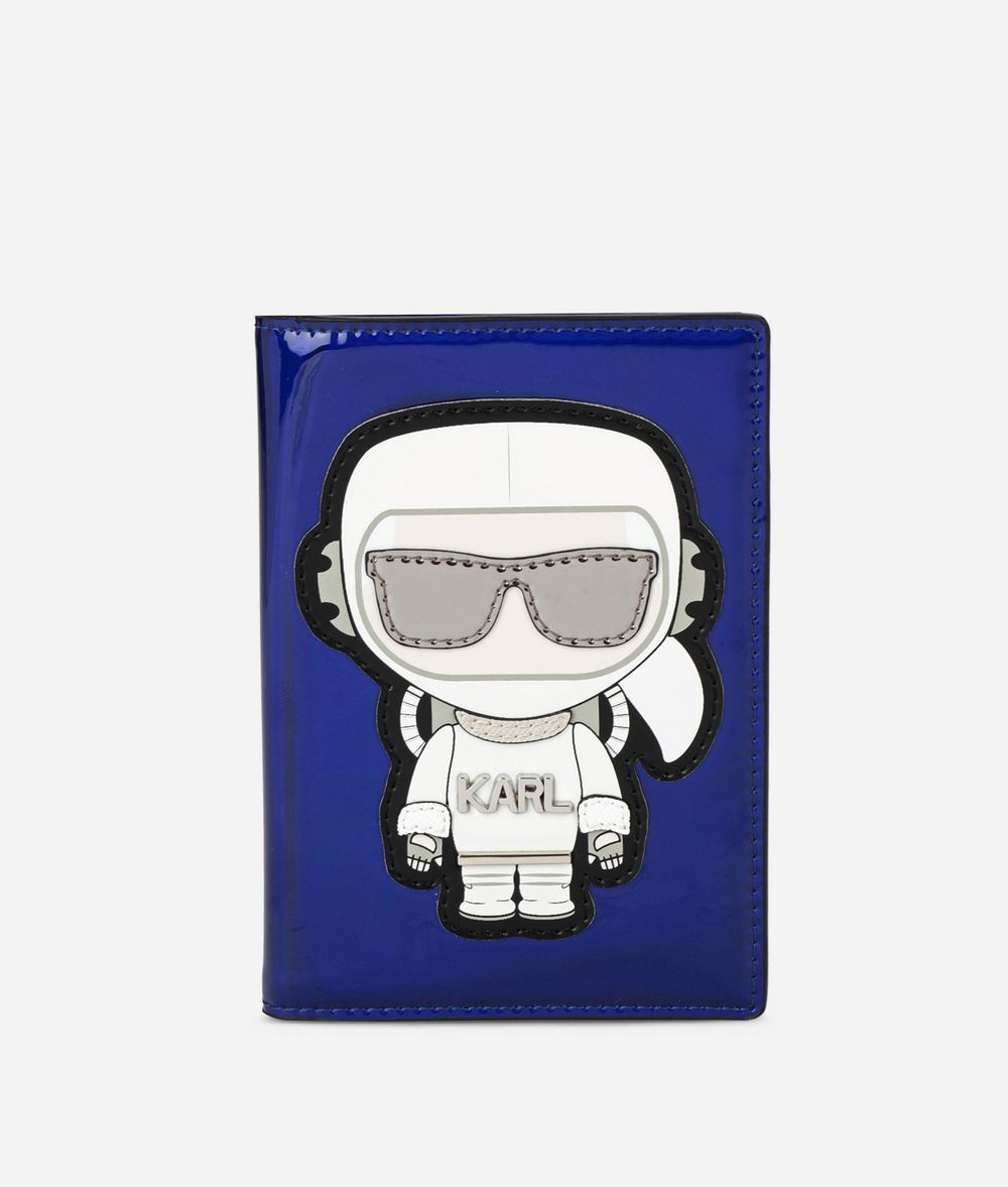 KARL LAGERFELD Karl Space étui à passeport Portefeuille Femme f