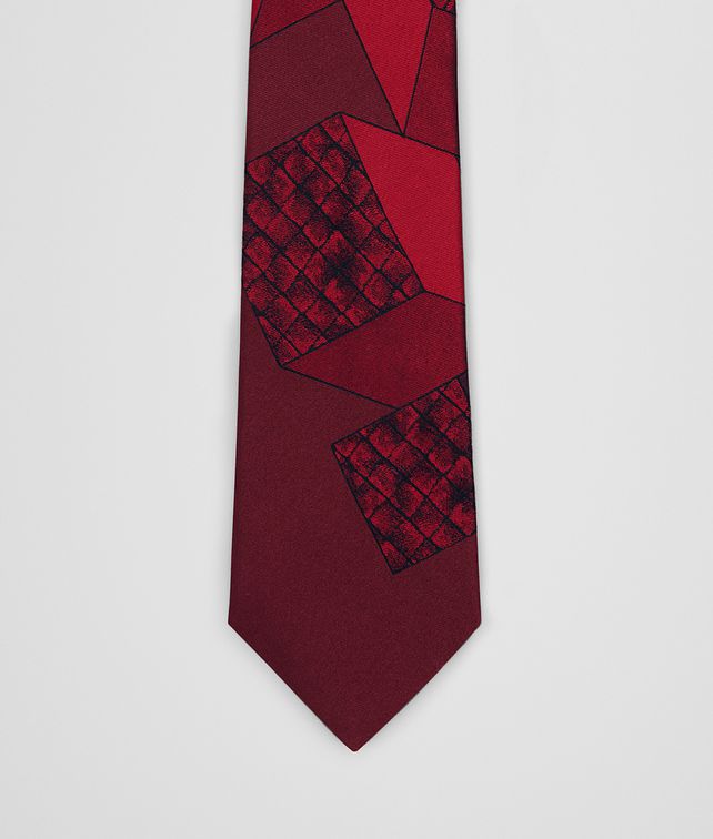 BOTTEGA VENETA AMARANTH/RED SILK TIE Tie Man fp
