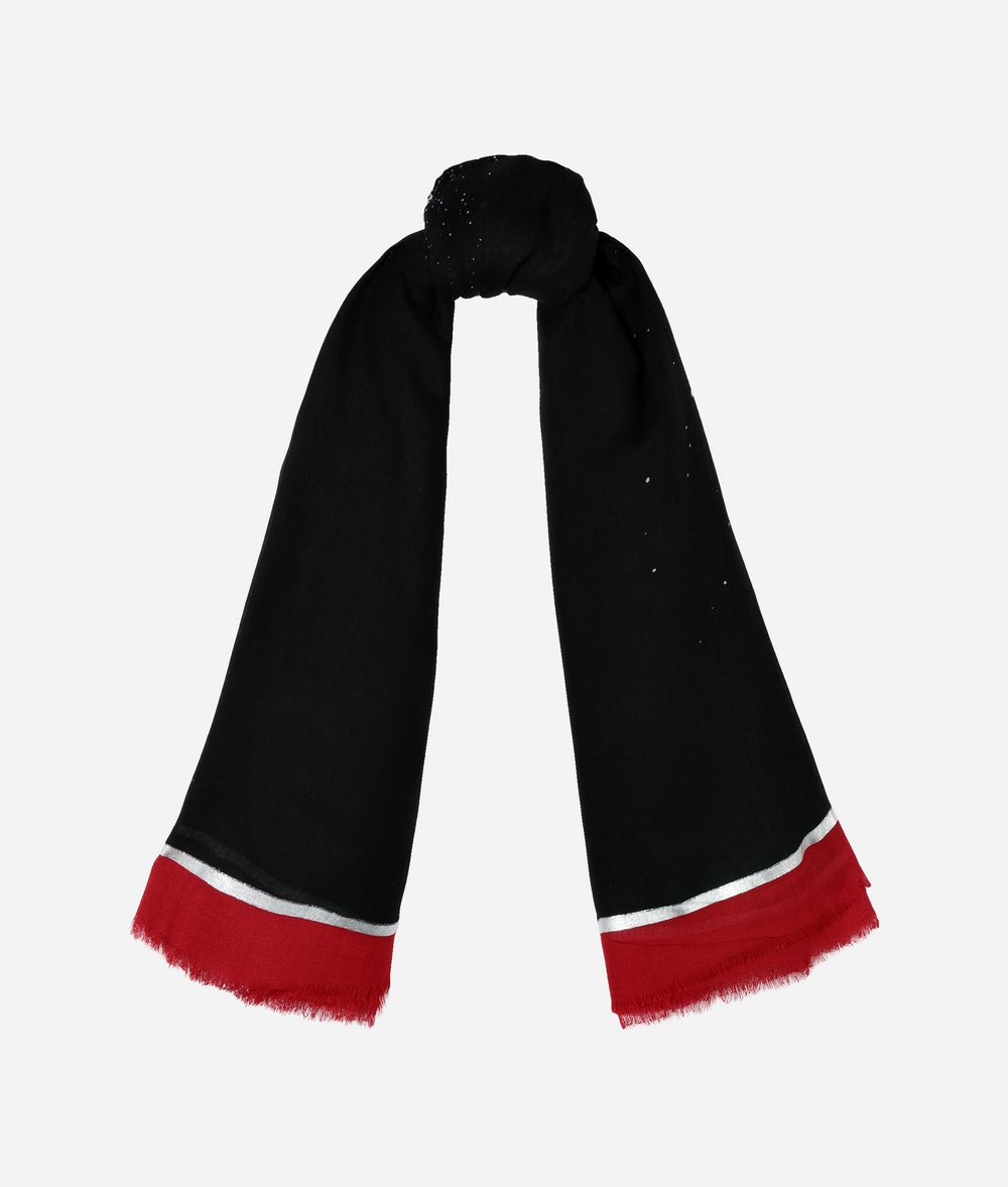 KARL LAGERFELD Karl Spray Silhouette Scarf Scarf Woman r