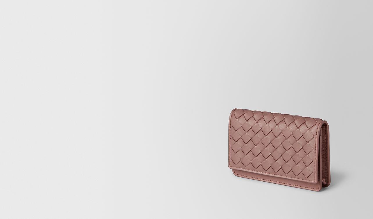 porta carte in intrecciato nappa deco rose landing
