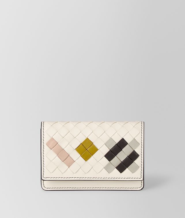 BOTTEGA VENETA MIST INTRECCIATO ABSTRACT CARD CASE Card Case or Coin Purse E fp