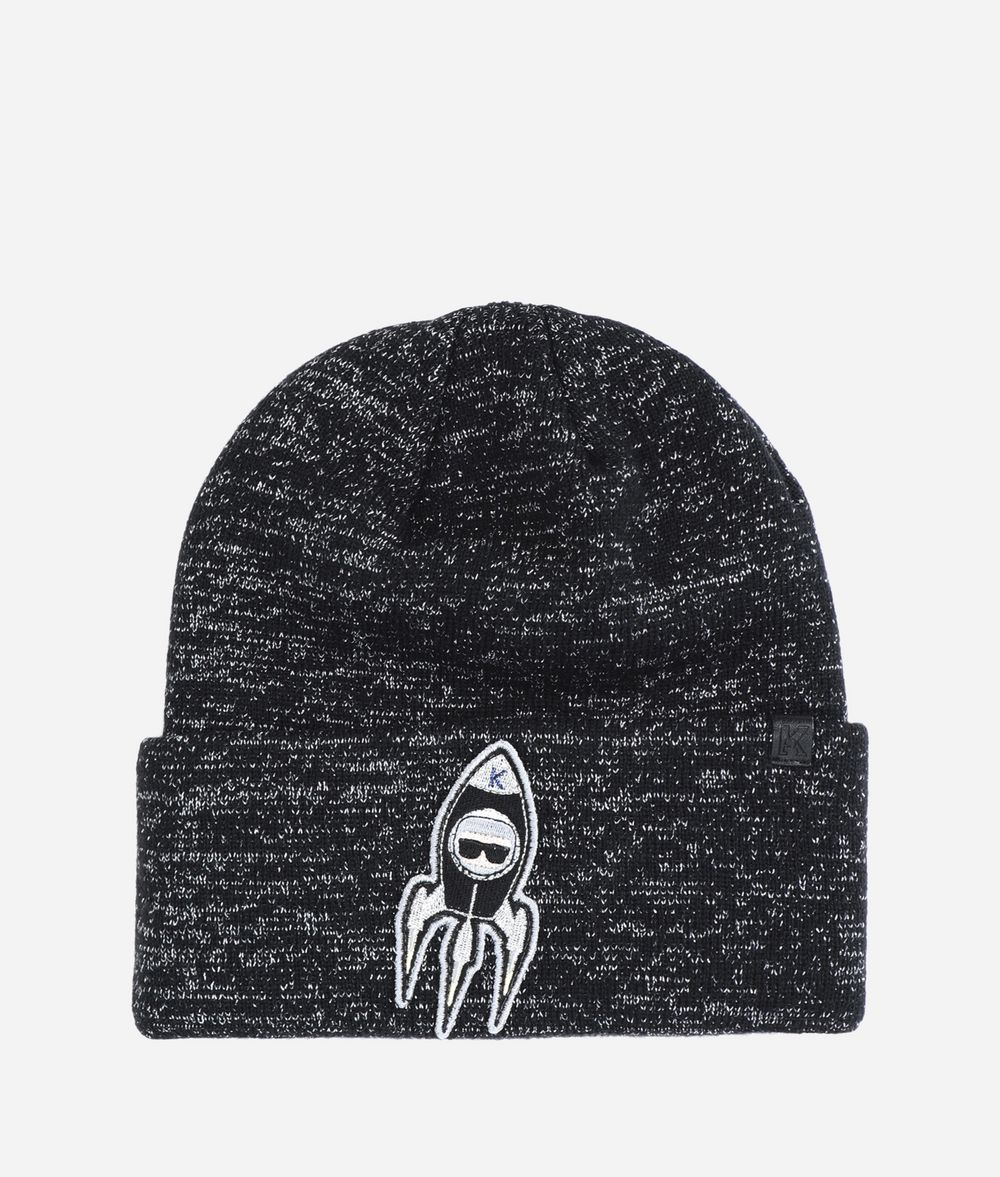KARL LAGERFELD Karl Space Beanie Hat E f
