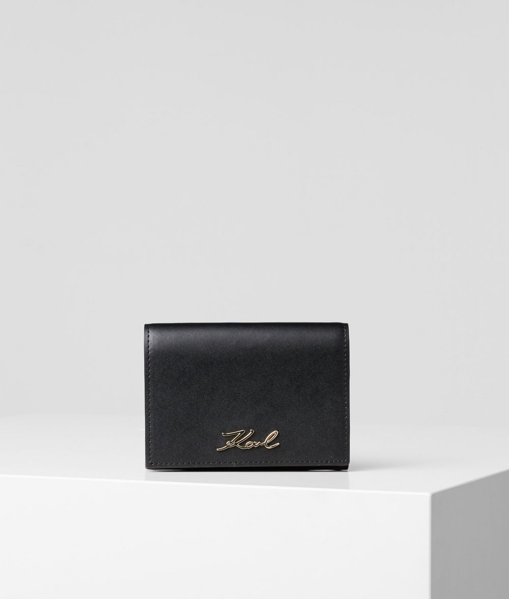 KARL LAGERFELD K/Signature Fold Wallet Wallet Woman f