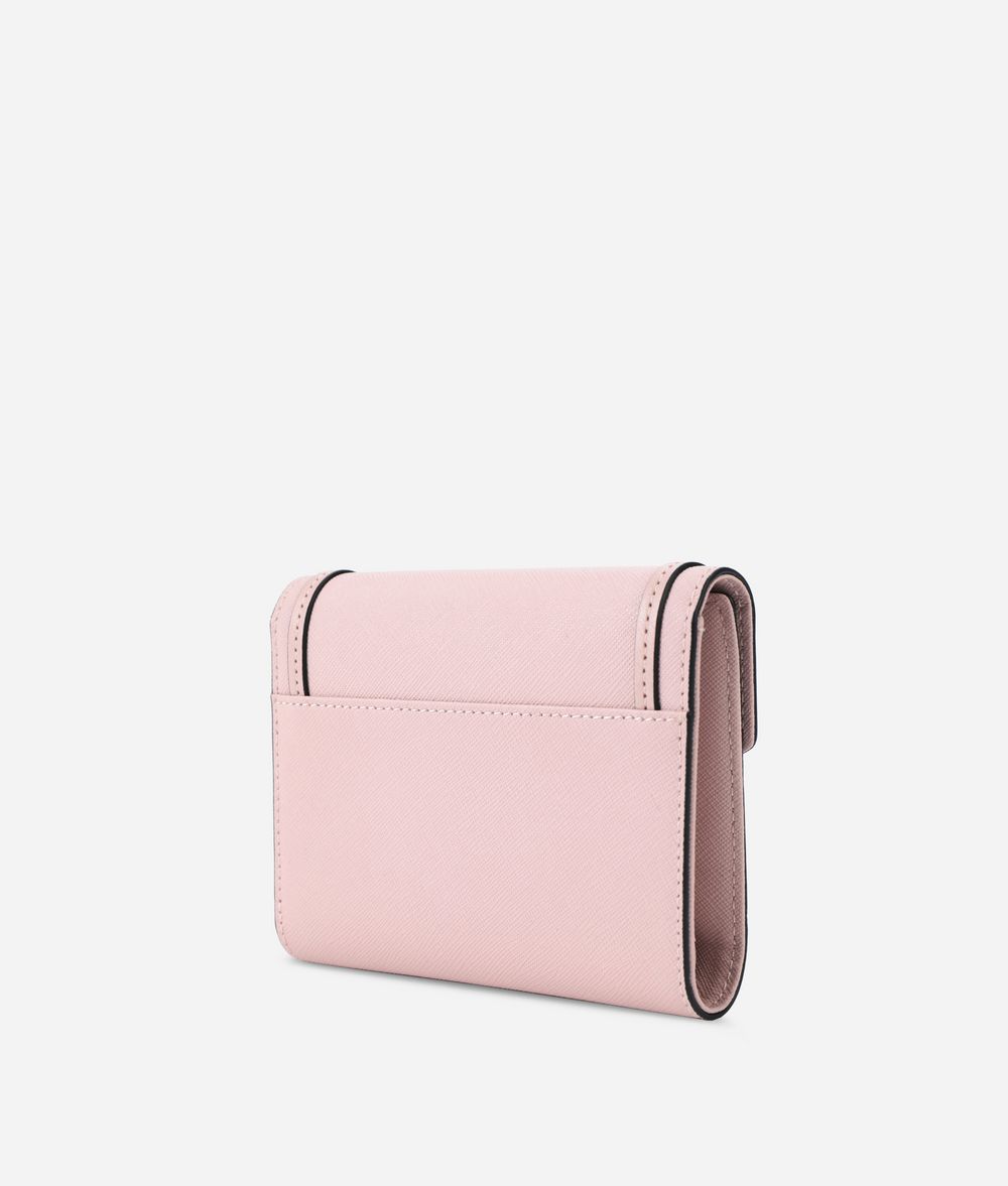 KARL LAGERFELD K/Rocky Leather Fold Wallet Wallet Woman d