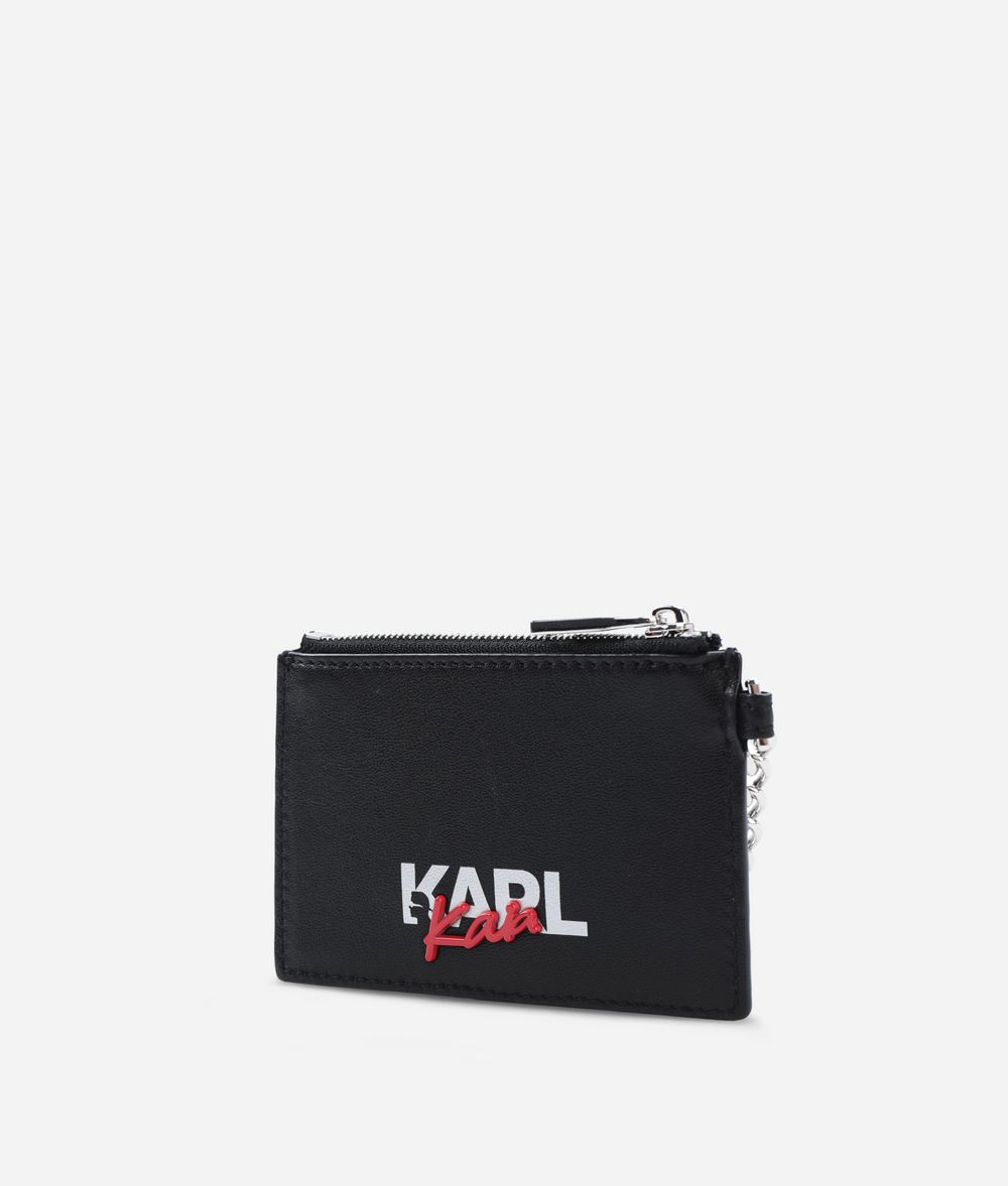 KARL LAGERFELD Karl X Kaia Rocky Coin Purse Wallet Woman d